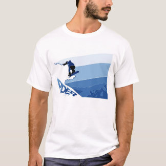 Blauwe boarder t-shirt