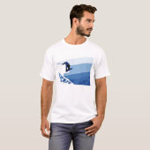 Blauwe boarder t-shirt (Voorkant volledig)