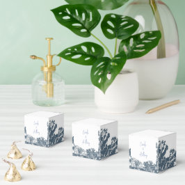 Blauwe bodem Bomen Boho Bruiloft Bedankdoosjes
