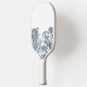 Blauwe Bodem Bomen Tropisch Boho Pickleball Paddle (Links)