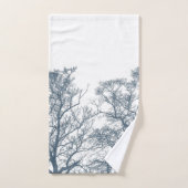 Blauwe Bodembomen Tropische Boho Bad Handdoek (Handdoek)