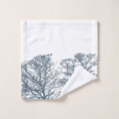 Blauwe Bodembomen Tropische Boho Bad Handdoek (Wasdoekje)