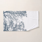 Blauwe Bodembomen Tropische Boho Bad Handdoek (Handdoek)