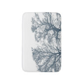 Blauwe Bodembomen Tropische Boho Badmat (Voorkant Verticaal)