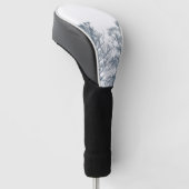 Blauwe Bodembomen Tropische Boho Golfheadcover (Schuin)