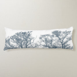 Blauwe Bodembomen Tropische Boho Lichaamskussen