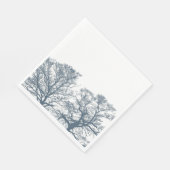 Blauwe Bodembomen Tropische Boho Servet (Hoek)