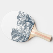 Blauwe Bodembomen Tropische Boho Tafeltennisbatje (Zijkant)