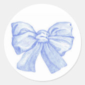 Blauwe boe Envelope Seal Ronde Sticker (Voorkant)