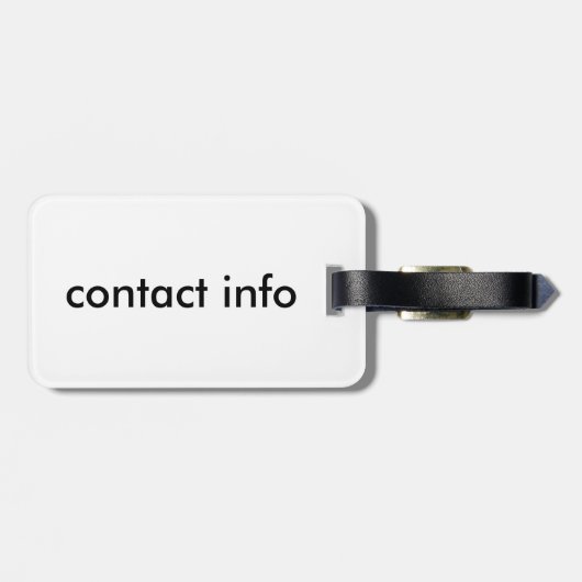 blauwe boeddha bagagelabel (Achterkant horizontaal)