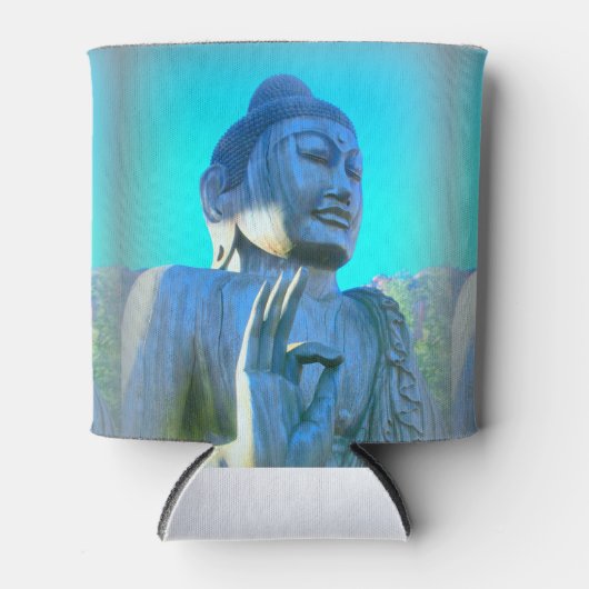 blauwe boeddha blikjeskoeler (Voorkant)