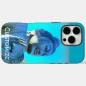 blauwe boeddha Case-Mate iPhone case (Achterkant (horizontaal))