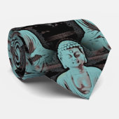 Blauwe Boeddha - groot Stropdas (Opgerold)