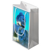 blauwe boeddha klein cadeauzakje (Voorkant Gekanteld)