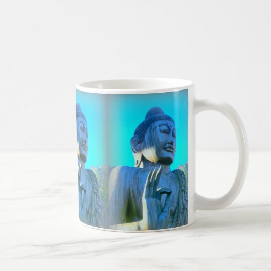 blauwe boeddha koffiemok (Rechts)