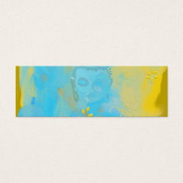 blauwe boeddha mini visitekaartjes