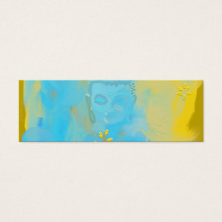 blauwe boeddha mini visitekaartjes