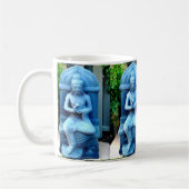 Blauwe boeddha-Mok Koffiemok (Links)