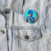 blauwe boeddha ronde button 5,7 cm (In situ)
