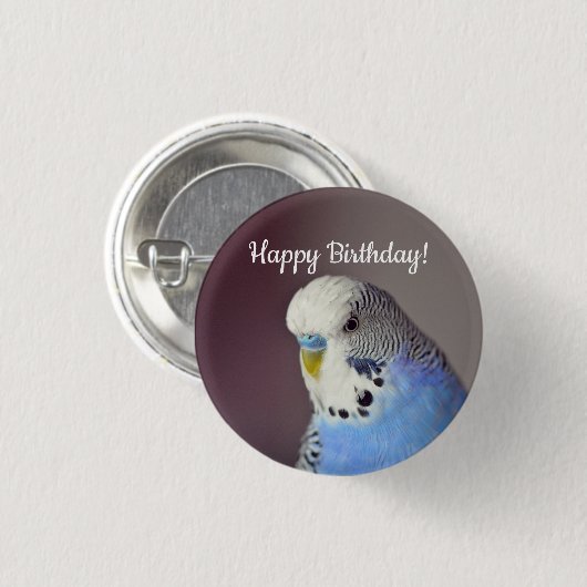  blauwe boedgie Fotodag Ronde Button 3,2 Cm (Voorkant /achterkant)