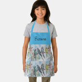 Blauwe boedgie Waterverf boys Kinder Apron Schort (Insitu)