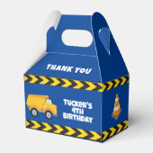 Blauwe boeg van vrachtwagenbakken bedankdoosjes (Voorkant Zijde)