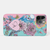 Blauwe boeggie Waterverf grillen roze Aqua Case-Mate iPhone Case (Achterkant (horizontaal))