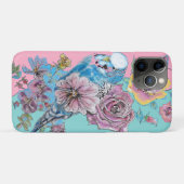 Blauwe boeggie Waterverf grillen roze Aqua Case-Mate iPhone Case (Achterkant (horizontaal))