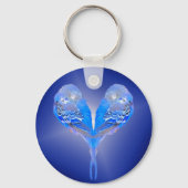 Blauwe boegje - personaliseer het! sleutelhanger (Achterkant)