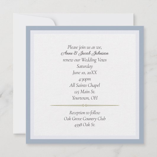 Blauwe boei op het koninklijke huwelijk kaart (Achterkant)