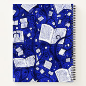 Blauwe boeken achtergrond (Achterkant)
