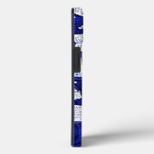 Blauwe boeken achtergrond Case-Mate iPhone case (Achterkant / Rechts)