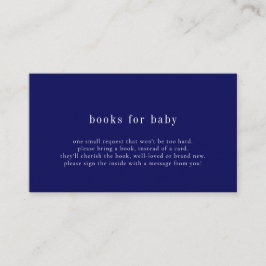 Blauwe Boeken voor Baby Shower Kaart