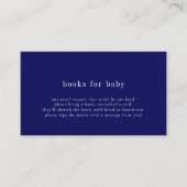 Blauwe boeken voor de Kaart van Baby showers (Voorkant)