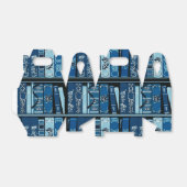 Blauwe boekenplanken  boeken bedankdoosjes (Uitgevouwen)