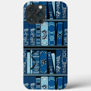 Blauwe boekenplanken  boeken Case-Mate iPhone case