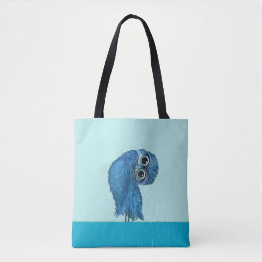 Blauwe boerenhoenders tote bag (Voorkant)