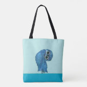 Blauwe boerenhoenders tote bag (Achterkant)