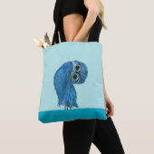 Blauwe boerenhoenders tote bag (Dichtbij)