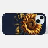 Blauwe boerenzonnebloem Case-Mate iPhone case (Achterkant (horizontaal))