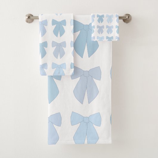 Blauwe bogen bad handdoek (Insitu)