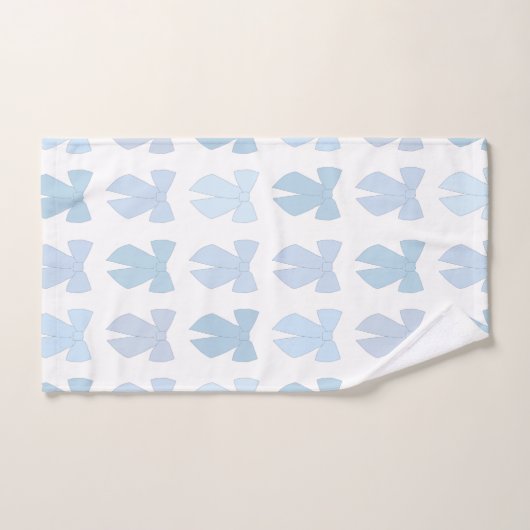 Blauwe bogen bad handdoek (Handdoek)