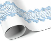 Blauwe bogen cadeaupapier (Rol Hoek)