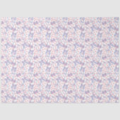 Blauwe bogen en roze Stippen Tissuepapier (Voorkant)