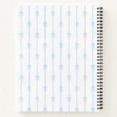 Blauwe bogen en strepen notitieboek (Achterkant)