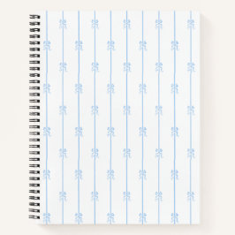 Blauwe bogen en strepen notitieboek