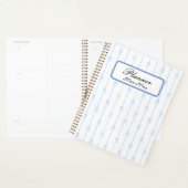 Blauwe bogen en strepen planner (Display)