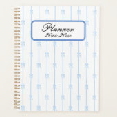 Blauwe bogen en strepen planner (Voorkant)