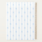 Blauwe bogen en strepen planner (Achterkant)