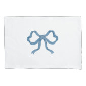 Blauwe bogen kussensloop (Voorkant-Links)